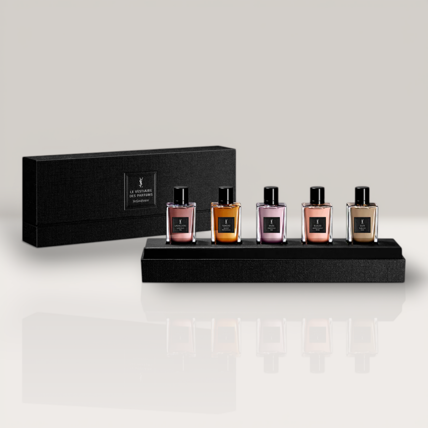 YSL Le Vestiaire Des Parfums Miniature Set 7.5ml x 5 (Cuir, Blouse, Muse, Tuxedo, Lavalliere)